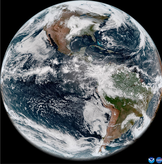 美NOAA发布由GOES-18卫星拍摄的首批西半球图像 扫描地球的速度是前代卫星的五倍